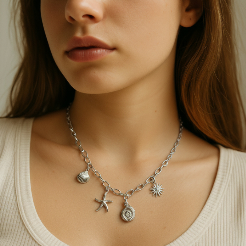 Collier Charms Hello Beauties