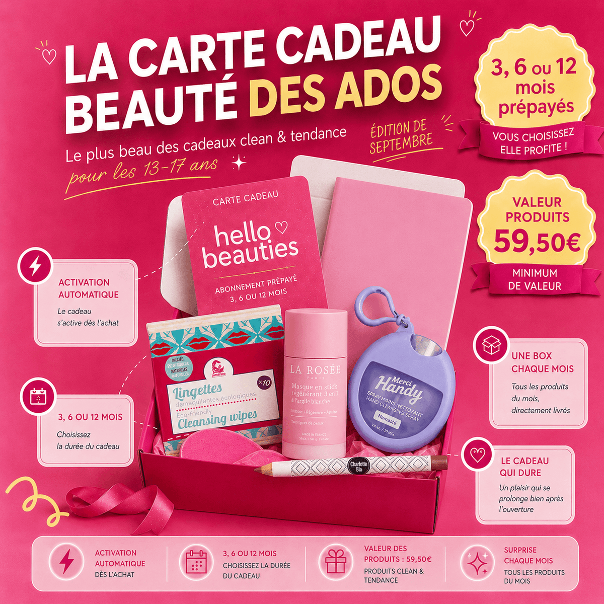 Carte Cadeau 3 mois